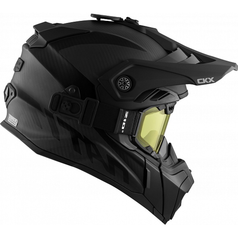 Мотошлем зимний CKX Titan Airflow, черный матовый, размер L