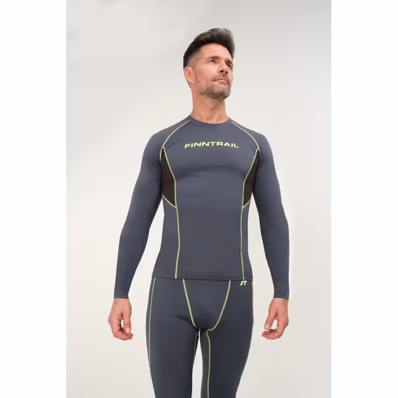 Комплект термобелья мужской Finntrail Thermo-S 6304 Темно-серый (DarkGrey), полиэстер, размер XXL
