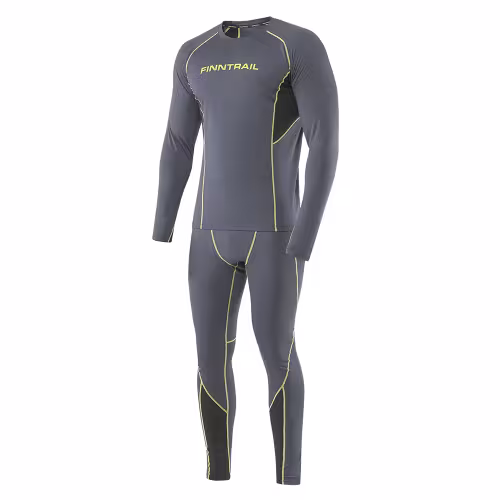 Комплект термобелья мужской Finntrail Thermo-S 6304 Темно-серый (DarkGrey), полиэстер, размер XXL
