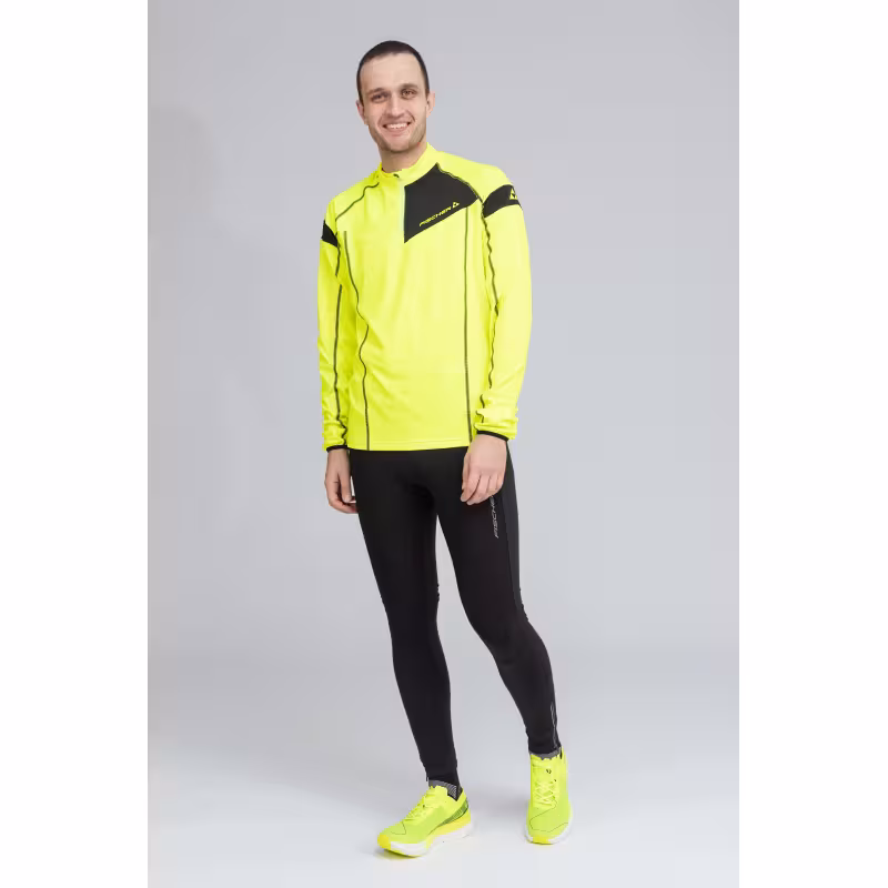 Джемпер мужской Fischer Winter, полиэстер, желтый/черный, размер 50