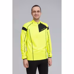 Джемпер мужской Fischer Winter, полиэстер, желтый/черный, размер 52