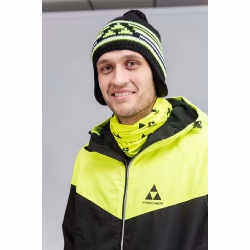 Шапка Fischer GR8249-100, Warm, черный/желтый