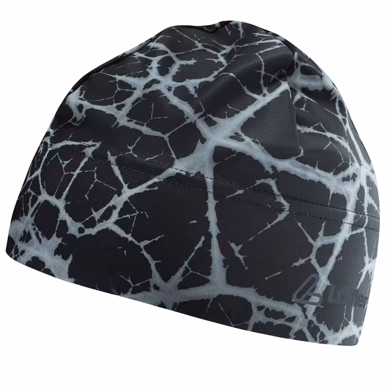 Шапка Loffler EL26089-990, ткань Design, черный