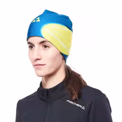 Шапка спортивная Fischer G94522, Nation Noen, желтый/темно-синий