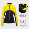 Куртка женская Fischer Softshell Warm GR8117-101, черный/желтый, размер 42