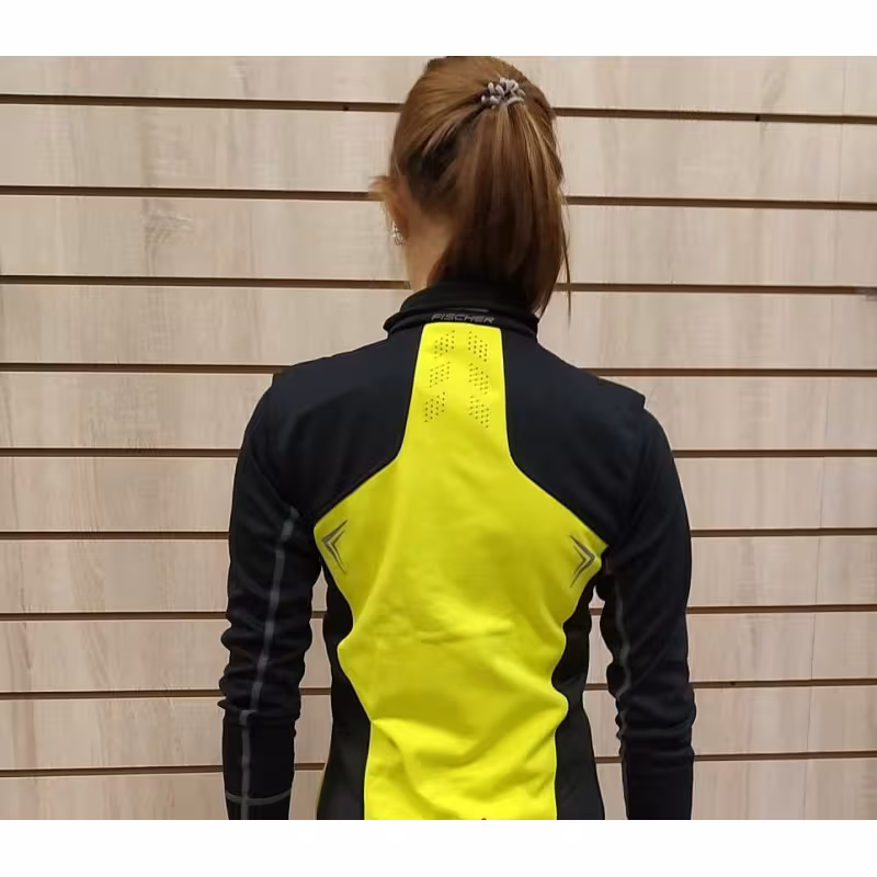 Жилет детский Fischer Softshell, черный/желтый, 158 см