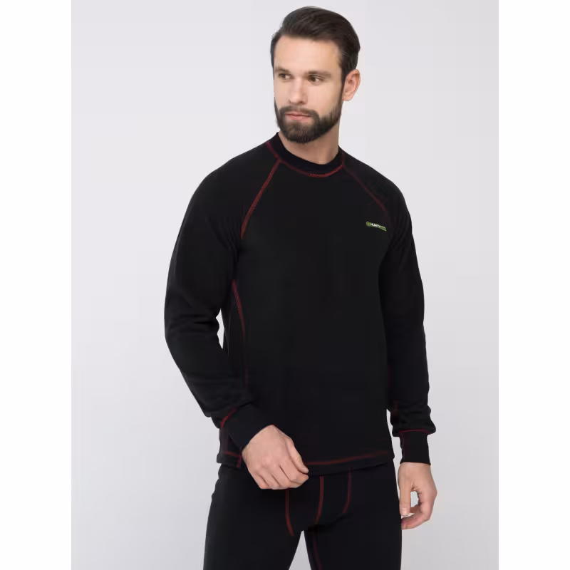 Комплект термобелья мужской Huntsman Thermoline, флис, черный, размер 44-46 (S)