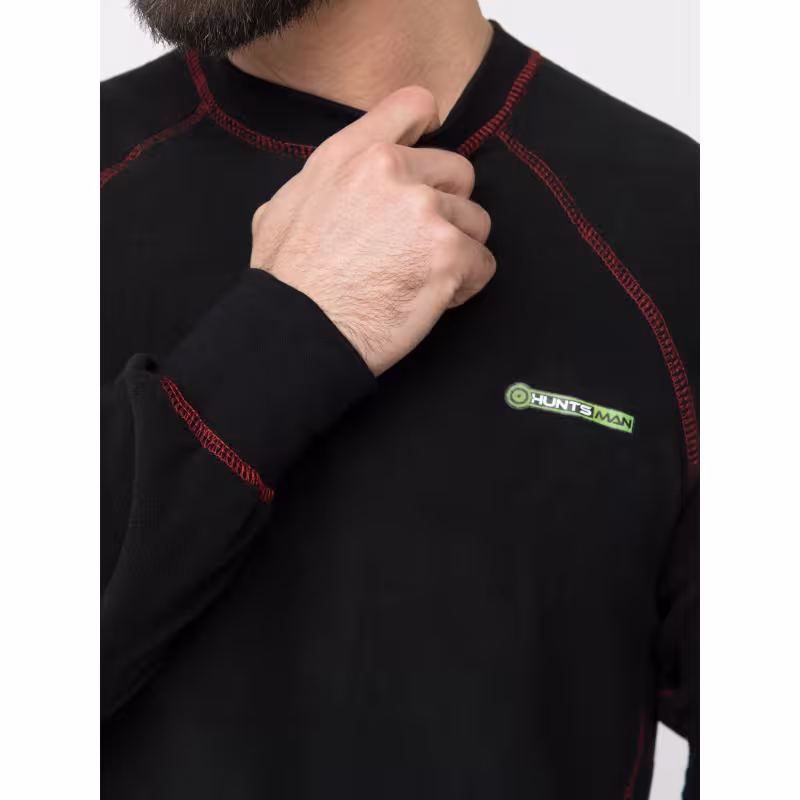 Комплект термобелья мужской Huntsman Thermoline, флис, черный, размер 52-54 (XL)