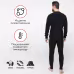 Комплект термобелья мужской Huntsman Thermoline, флис, черный, размер 52-54 (XL)