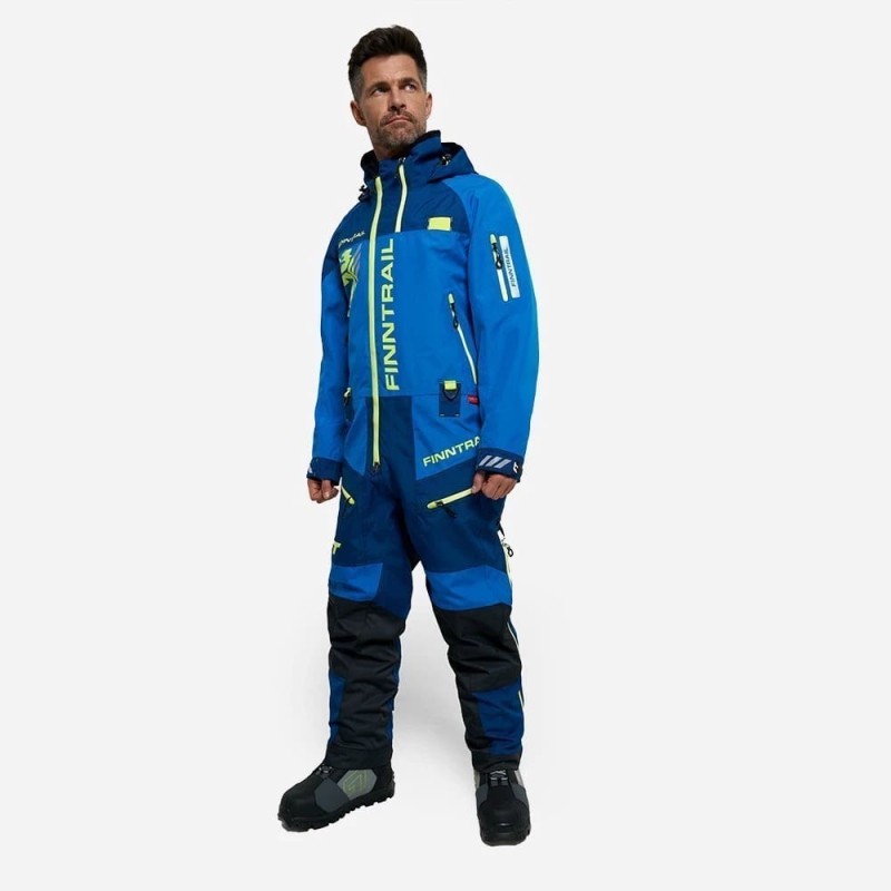 Комбинезон мужской Finntrail Evolution 21 3812, мембрана Hard-Tex, синий, размер 44-46 (S), 165-175 см