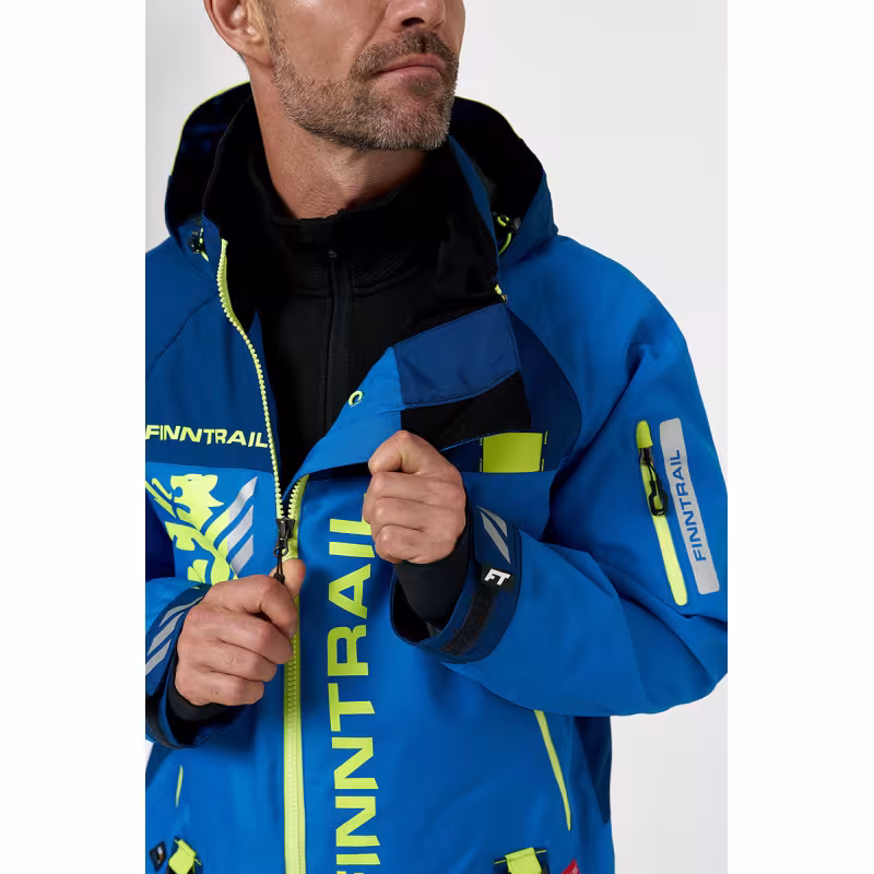 Комбинезон мужской Finntrail Evolution 21 3812, мембрана Hard-Tex, синий,  размер 50-52 (L), 175-185 см