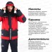 Коcтюм мужской Finntrail Powerman 21 3752 Red, мембрана Hard-tex, красный/серый, размер 42-44 (XS), 160-168 см