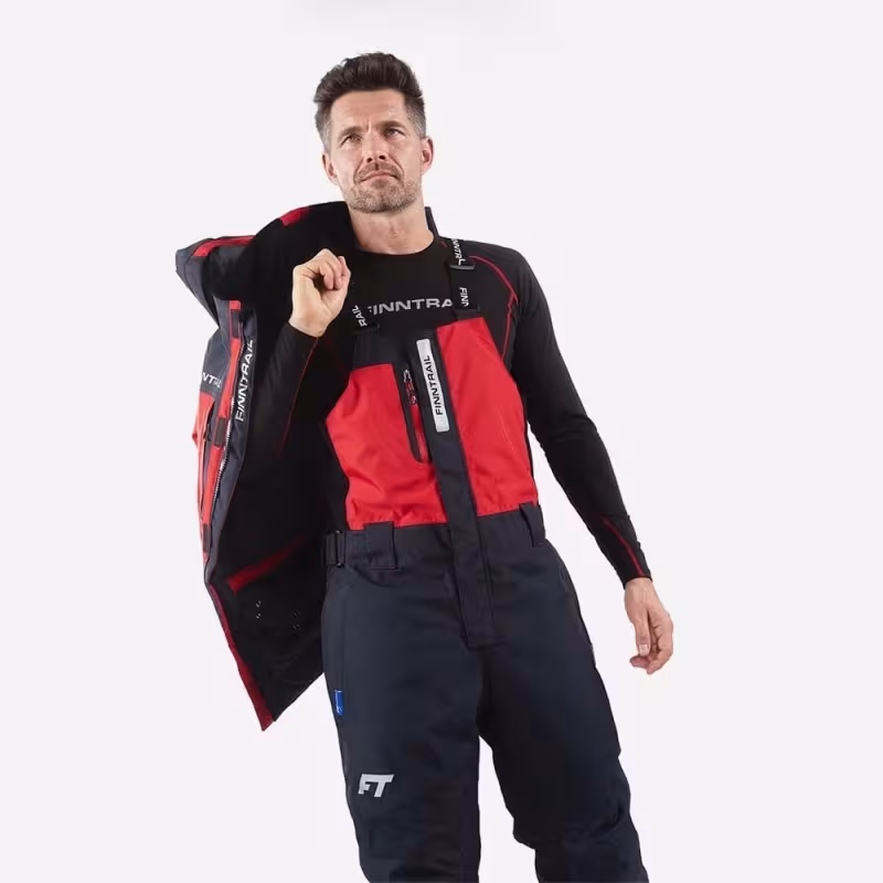 Коcтюм мужской Finntrail Powerman 21 3752 Red, мембрана Hard-tex, красный, размер 54-56 (XL), 180-190 см
