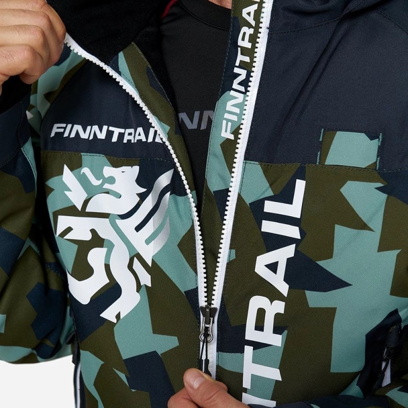 Комбинезон мужской Finntrail Widetrack 21 3852 CamoArmy, мембрана Hard-tex, камуфляж/серый, размер 44-46 (S), 165-175 см