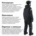 Комбинезон мужской Finntrail Widetrack 21 3852 Graphite, мембрана Hard-tex, черный, размер 50-52 (L), 175-185 см