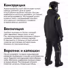 Комбинезон мужской Finntrail Widetrack 21 3852 Graphite, мембрана Hard-tex, черный, размер 58-60 (XXL), 185-195 см