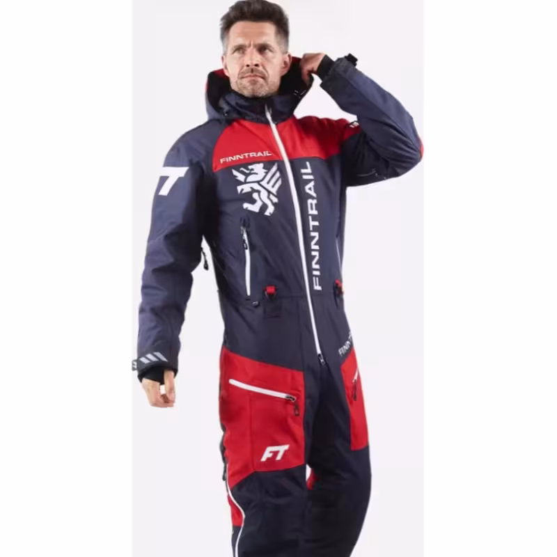 Комбинезон мужской Finntrail Widetrack 21 3852 Red, мембрана Hard-tex, красный, размер 42-44 (XS), 160-170 см