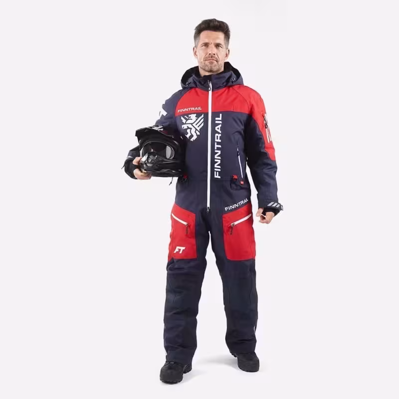 Комбинезон мужской Finntrail Widetrack 21 3852 Red, мембрана Hard-tex, красный, размер 44-46 (S), 165-175 см