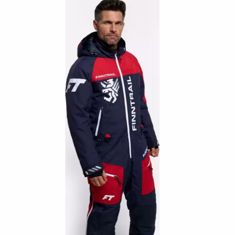 Комбинезон мужской Finntrail Widetrack 21 3852 Red, мембрана Hard-tex, красный, размер 54-56 (MK), 170-180 см