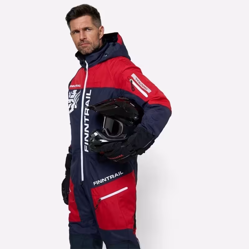 Комбинезон мужской Finntrail Widetrack 21 3852 Red, мембрана Hard-tex, красный, размер 50-52 (L), 175-185 см