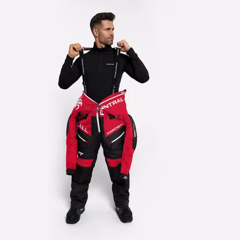 Комбинезон-поплавок мужской Finntrail Float 21 3902, мембрана Hard-Tex, красный, размер 42-44 (XS), 160-170 см