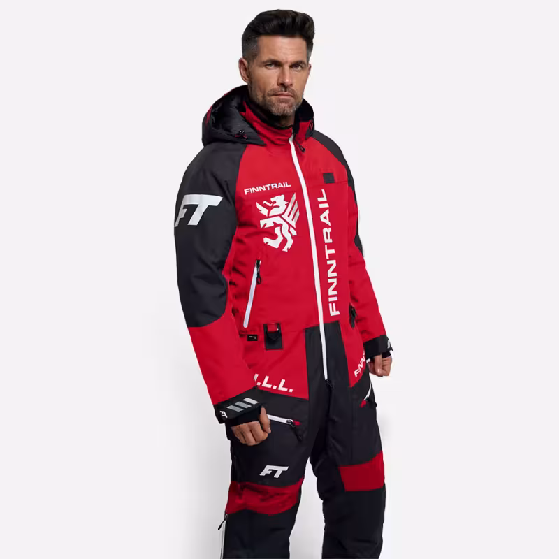 Комбинезон-поплавок мужской Finntrail Float 21 3902, мембрана Hard-Tex, красный, размер 44-46 (S), 165-175 см