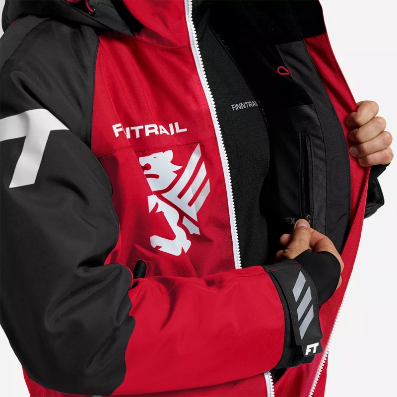 Комбинезон-поплавок мужской Finntrail Float 21 3902, мембрана Hard-Tex, красный, размер 48-50 (M), 170-180 см