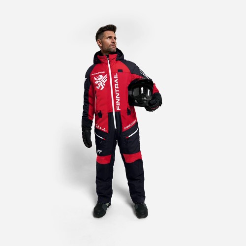 Комбинезон-поплавок мужской Finntrail Float 21 3902, мембрана Hard-Tex, красный, размер 50-52 (L), 175-185 см