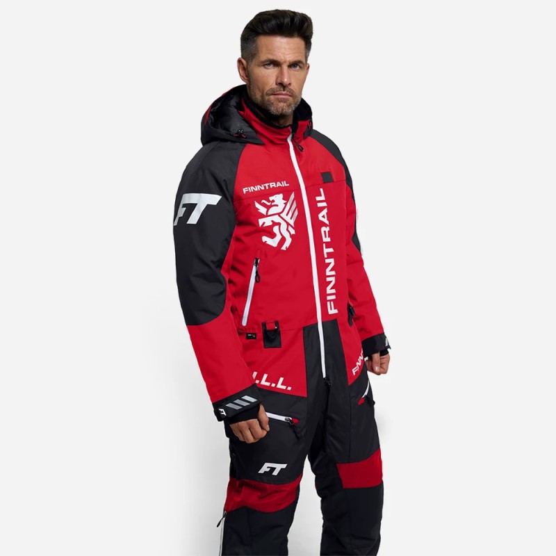 Комбинезон-поплавок мужской Finntrail Float 21 3902, мембрана Hard-Tex, красный, размер 58-60 (XXL), 185-195 см