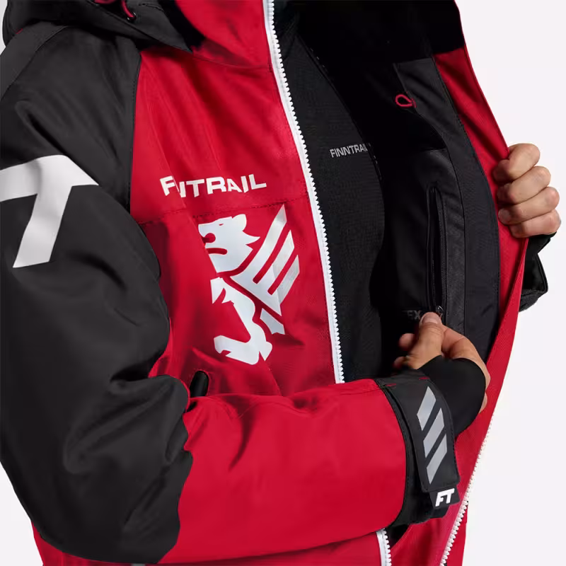 Комбинезон-поплавок мужской Finntrail Float 21 3902, мембрана Hard-Tex, красный, размер 62-64 (XXXL), 190-200 см