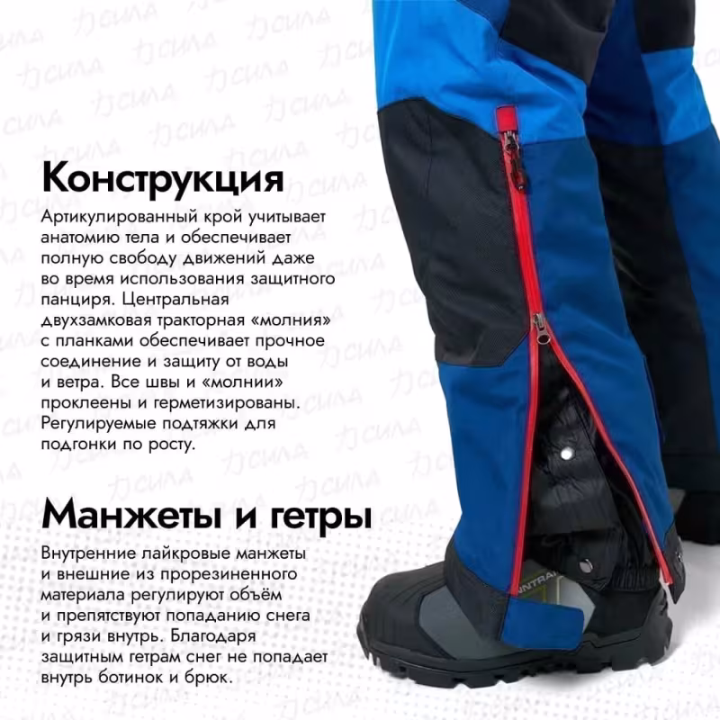 Комбинезон-поплавок мужской Finntrail Float 21 3902 Blue, мембрана Hard-Tex, синий, размер 42-44 (XS), 160-170 см