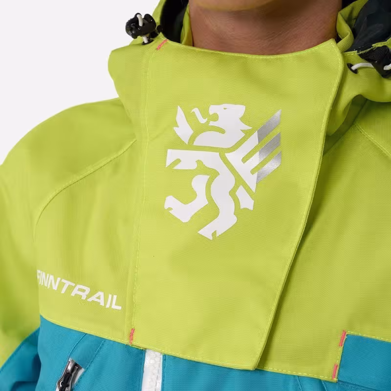 Комбинезон женский Finntrail Rachel 3851 BlueLime, мембрана Hard-Tex, голубой, размер XS (42-44), 155-165 см