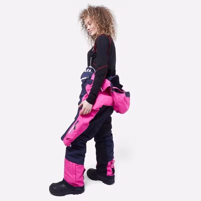 Комбинезон женский Finntrail Rachel 3851 DarkGreyPink, мембрана Hard-Tex, розовый, размер XXS (40-42), 150-160 см