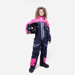 Комбинезон женский Finntrail Rachel 3851 DarkGreyPink, мембрана Hard-Tex, розовый, размер S (44-46), 160-170 см