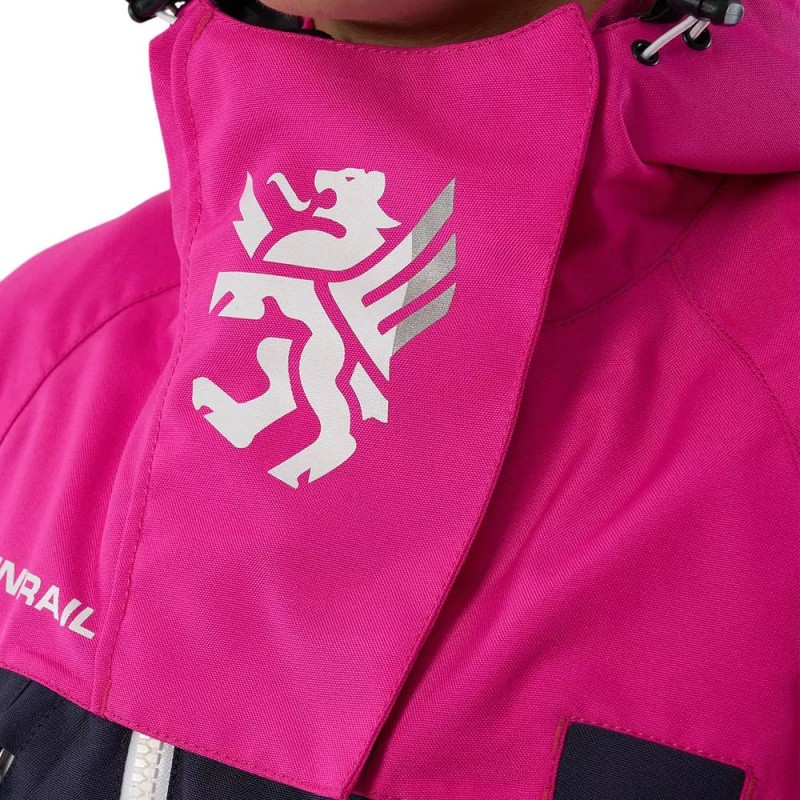 Комбинезон женский Finntrail Rachel 3851 DarkGreyPink, мембрана Hard-Tex, розовый, размер S (44-46), 160-170 см