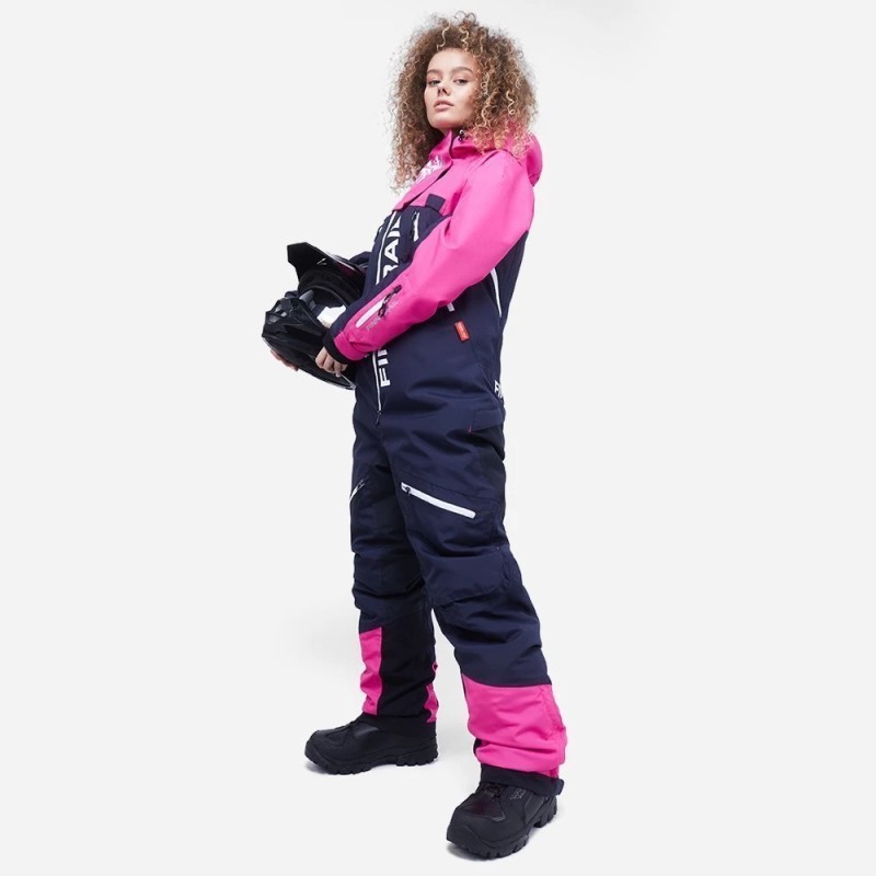 Комбинезон женский Finntrail Rachel 3851 DarkGreyPink, мембрана Hard-Tex, розовый, размер S (44-46), 160-170 см