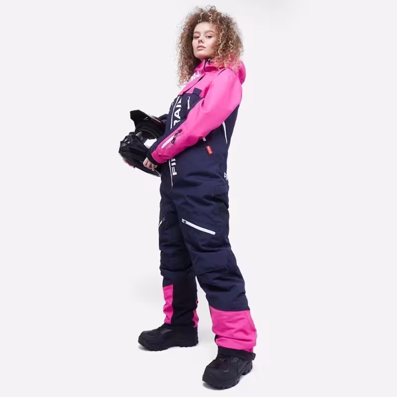 Комбинезон женский Finntrail Rachel 3851 DarkGreyPink, мембрана Hard-Tex, розовый, размер M (46-48), 165-175 см