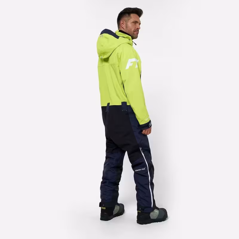 Комбинезон мужской Finntrail Backcountry 3901  DarkGreyLime, мембрана Hard-Tex, салатовый, размер 50-52 (L), 175-185 см