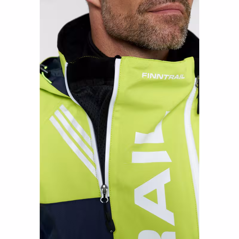 Комбинезон мужской Finntrail Backcountry 3901 DarkGreyLime, мембрана Hard-Tex, салатовый, размер 54-56 (XL), 180-190 см