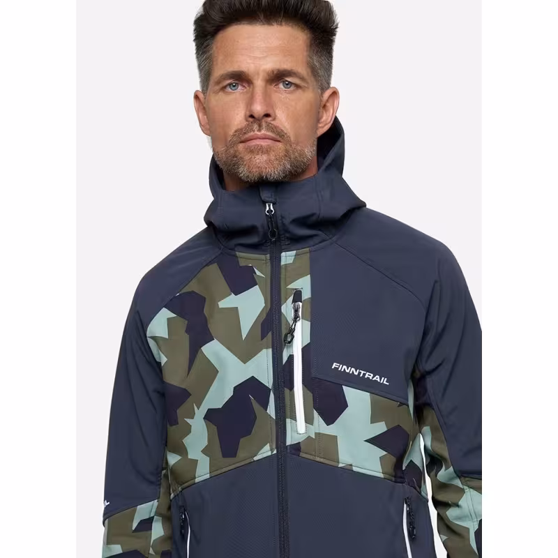 Куртка мужская Finntrail Tactic 1321 CamoArmy, флис, размер 62-64 (XXXL), 190-200 см