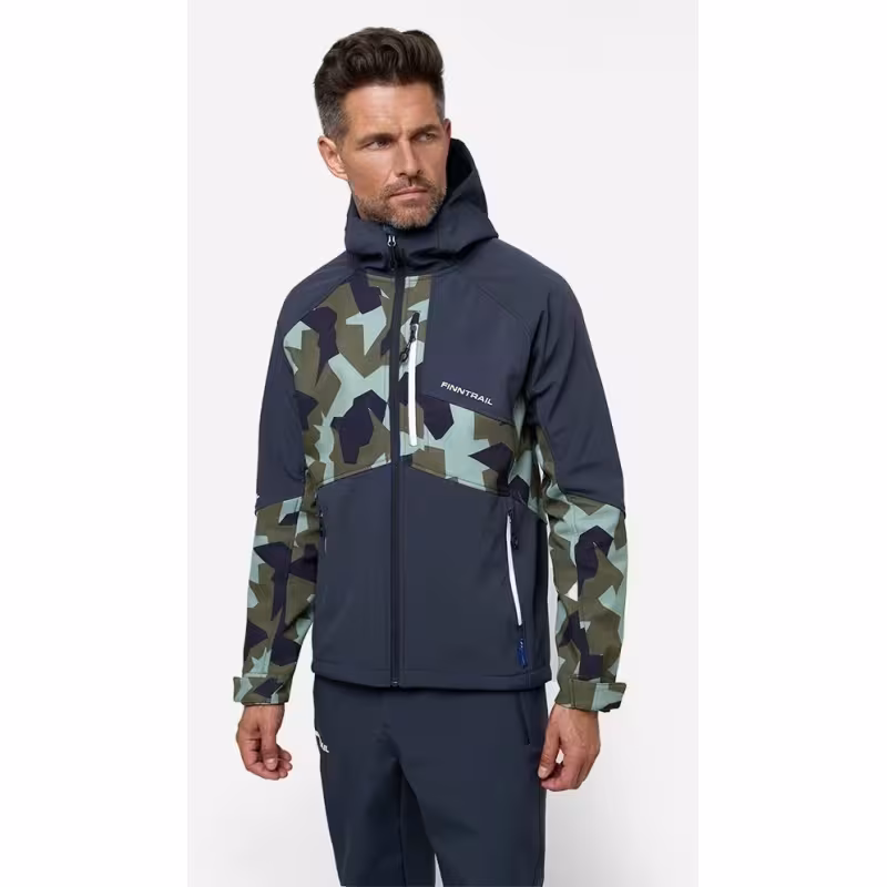 Куртка мужская Finntrail Tactic 1321 CamoArmy, флис, размер 62-64 (XXXL), 190-200 см
