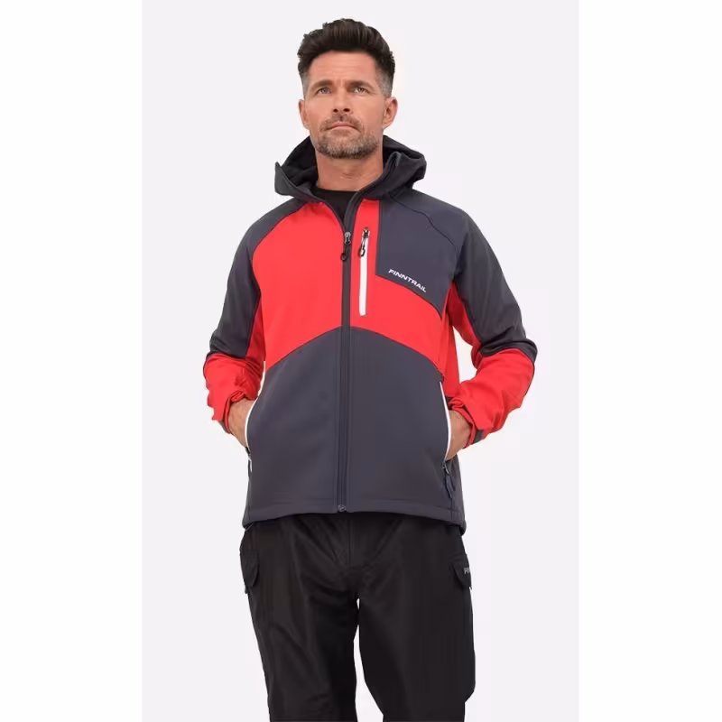 Куртка мужская Finntrail Tactic 1321 Red, флис, красный, размер 62-64 (XXXL), 190-200 см