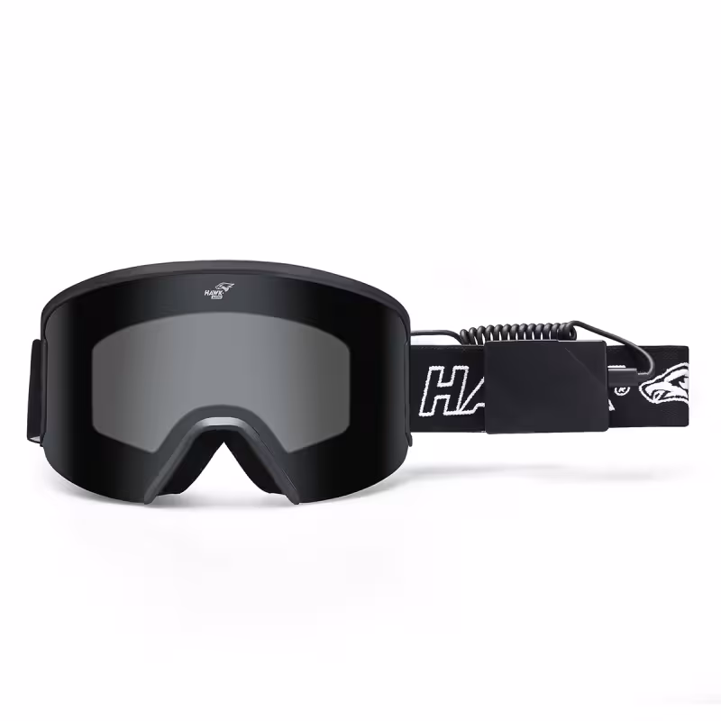 Мотоочки Hawk Moto Snow PRO, черный/прозрачный