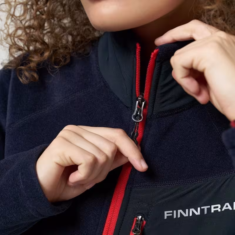 Толстовка женская Finntrail Polar W 1396, флис, черный, размер 40-42 (XXS), 150-160 см