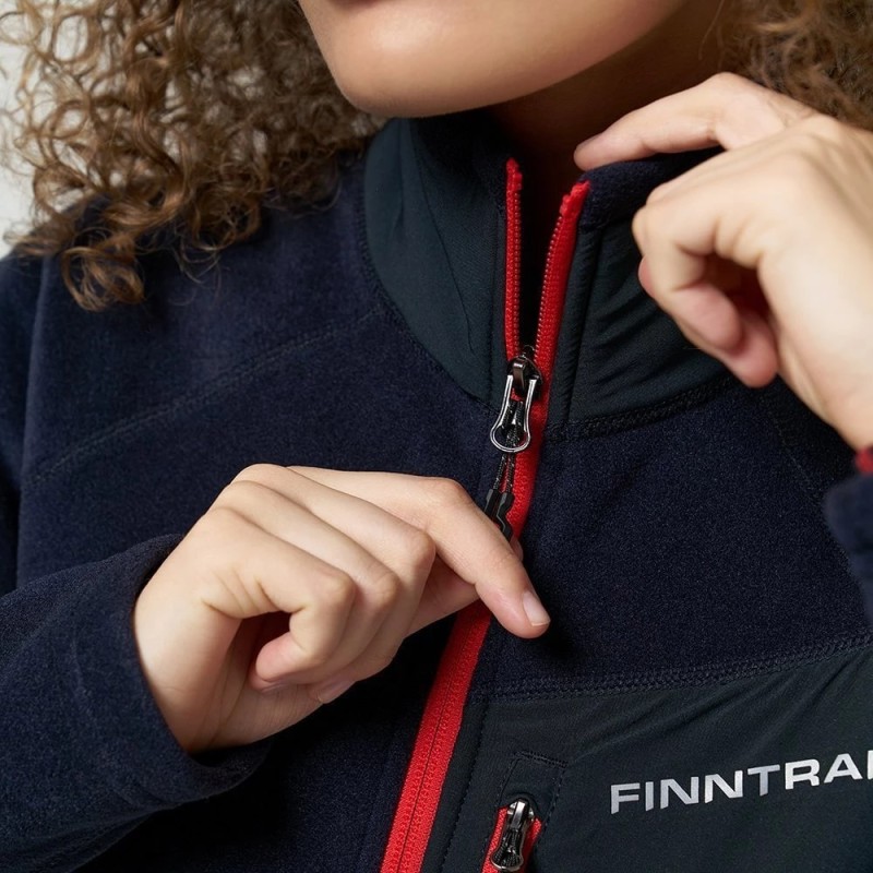Толстовка женская Finntrail Polar W 1396, флис, черный, размер 40-42 (XXS), 150-160 см
