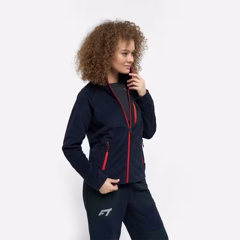 Толстовка женская Finntrail Polar W 1396, флис, черный, размер 42-44 (XS), 155-165 см