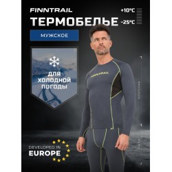 Комплект термобелья Finntrail Thermo-S 6304, серый, размер XS