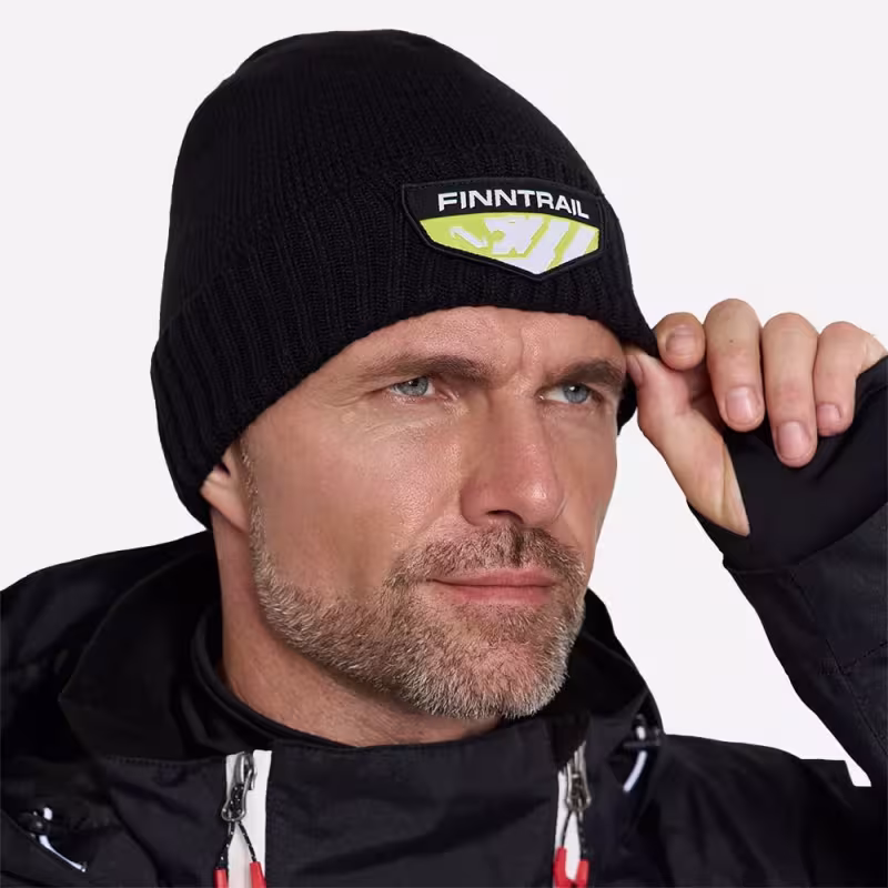 Шапка Finntrail Waterproof Hat 9714 Graphite, черный, размер M-L