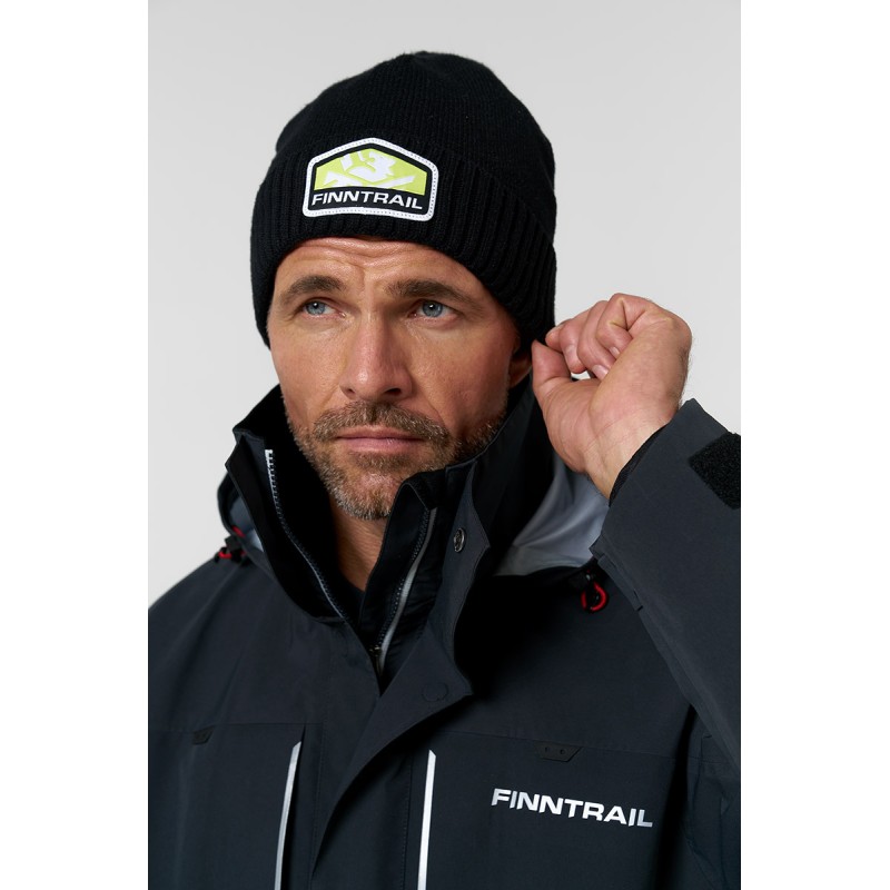 Шапка Finntrail Waterproof Hat 9714 Graphite, черный, размер M-L