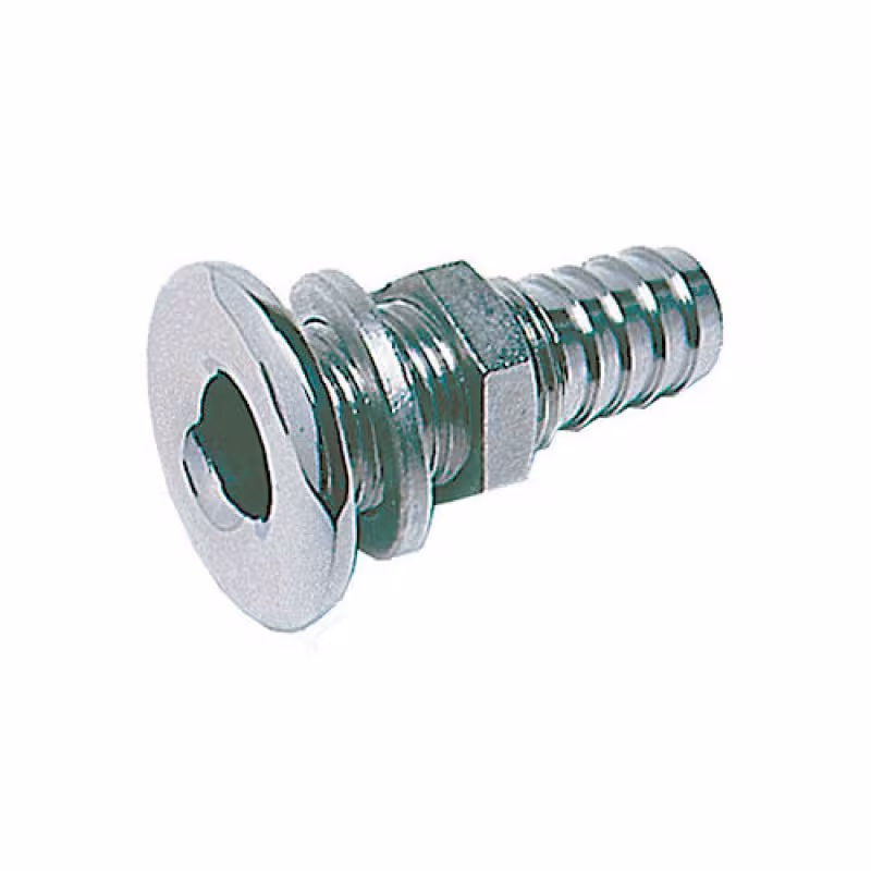 Стакан дренажный с гайкой 10236580, нержавеющая сталь, 25 мм